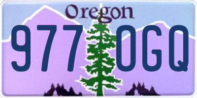 OR license plate 977OGQ