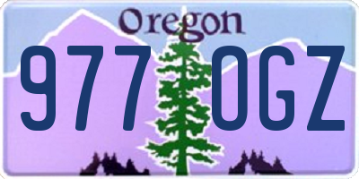 OR license plate 977OGZ