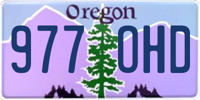 OR license plate 977OHD