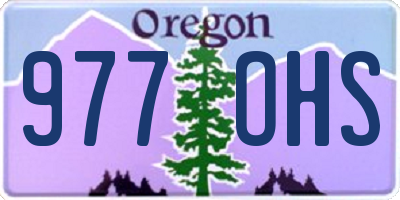 OR license plate 977OHS