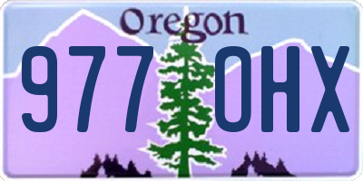 OR license plate 977OHX