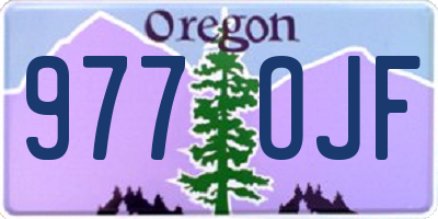 OR license plate 977OJF