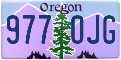 OR license plate 977OJG