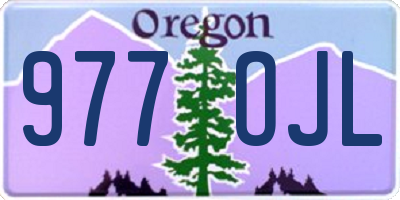 OR license plate 977OJL