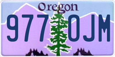 OR license plate 977OJM