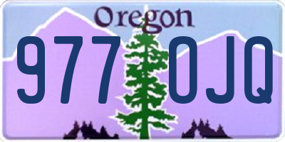 OR license plate 977OJQ