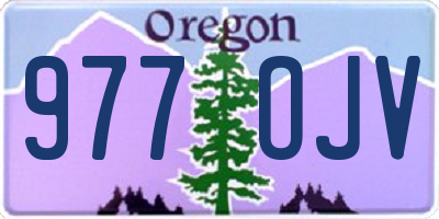 OR license plate 977OJV