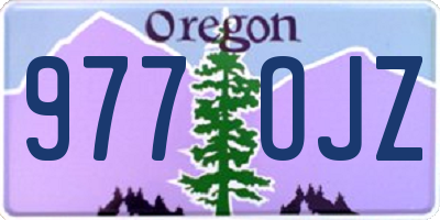 OR license plate 977OJZ