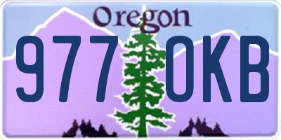 OR license plate 977OKB