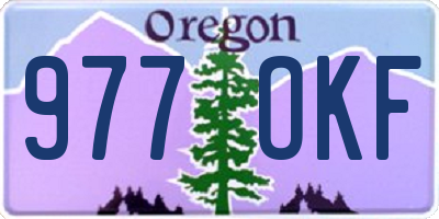 OR license plate 977OKF