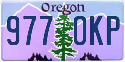 OR license plate 977OKP