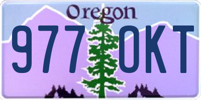 OR license plate 977OKT