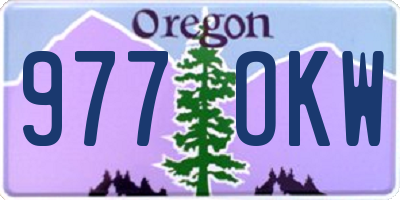 OR license plate 977OKW