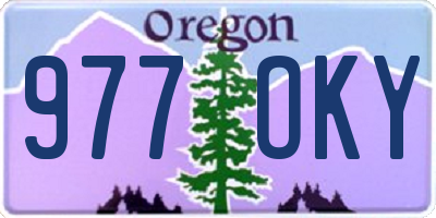OR license plate 977OKY