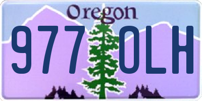 OR license plate 977OLH