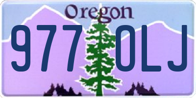OR license plate 977OLJ