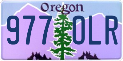 OR license plate 977OLR