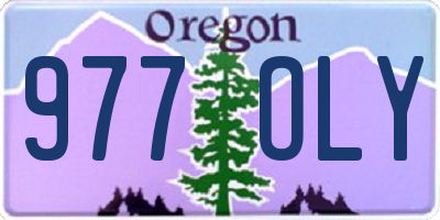 OR license plate 977OLY
