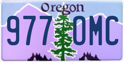 OR license plate 977OMC