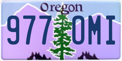 OR license plate 977OMI