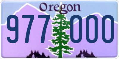 OR license plate 977OOO