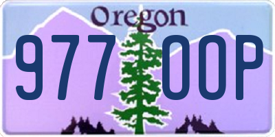 OR license plate 977OOP