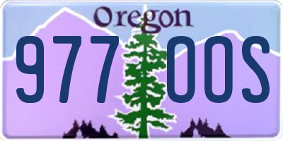OR license plate 977OOS