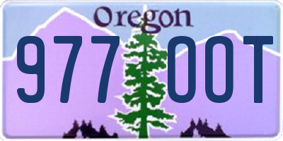 OR license plate 977OOT