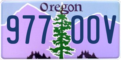 OR license plate 977OOV
