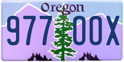 OR license plate 977OOX