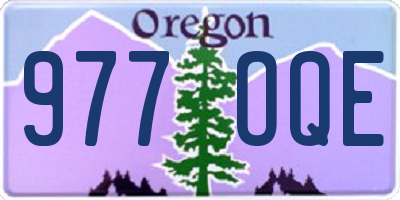 OR license plate 977OQE