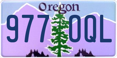 OR license plate 977OQL