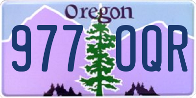 OR license plate 977OQR