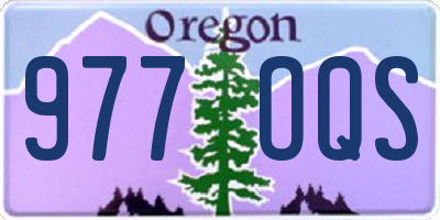 OR license plate 977OQS