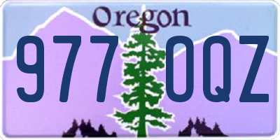 OR license plate 977OQZ