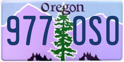 OR license plate 977OSO
