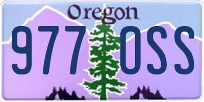 OR license plate 977OSS