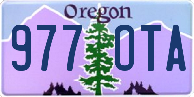 OR license plate 977OTA