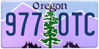 OR license plate 977OTC