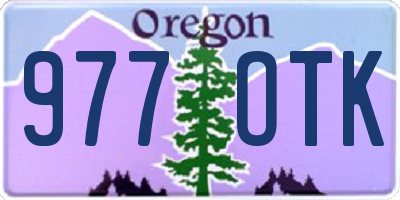 OR license plate 977OTK