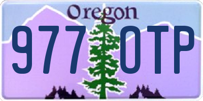 OR license plate 977OTP
