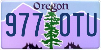 OR license plate 977OTU