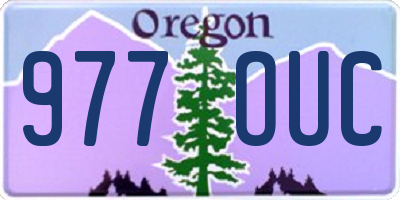 OR license plate 977OUC