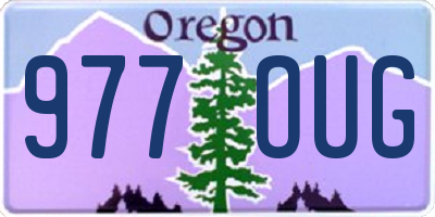 OR license plate 977OUG