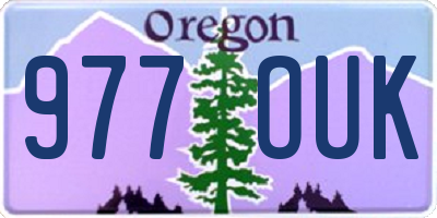 OR license plate 977OUK