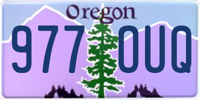 OR license plate 977OUQ