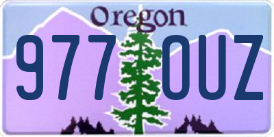 OR license plate 977OUZ