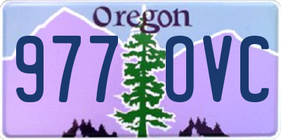 OR license plate 977OVC