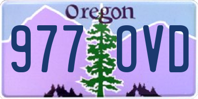 OR license plate 977OVD