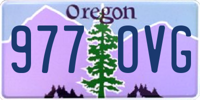 OR license plate 977OVG